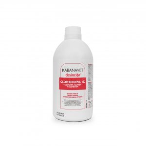 Kabanavet - Clorhexidina Acuosa Coloreada 1% - 500ml - Caja de 10 Uds