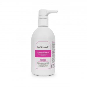 Kabanavet - Clorhexidina Jabonosa Coloreada 4% - 500ml - 1 Unidad